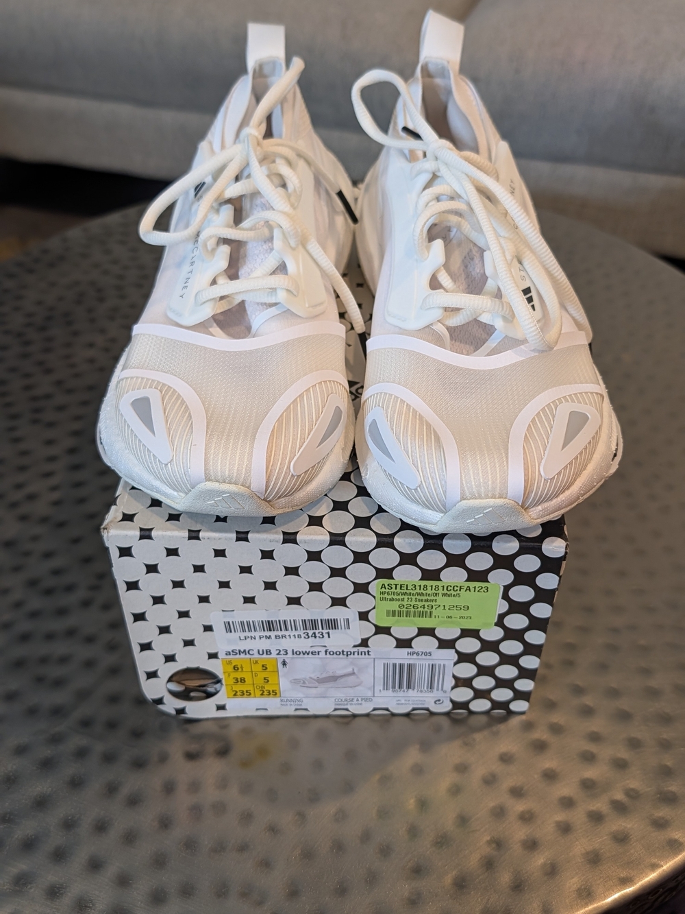 adidas by Stella McCartney Women's White Lightweight Trainer - Picture 8 of 8